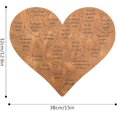 thumbnail image 2 of ZHAOCHENG 32 razones por las que te amo Rompecabezas de madera con forma de corazón Personalizado Aniversario de bodas Navidad Cumpleaños, 2 of 5