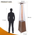 thumbnail image 4 of PUKNLY 48,000 BTU Propane Patio Heater with Wheels & Cover - Outdoor Commercial Residential Heater for Garden, Terrace, Poolside, 4 of 7