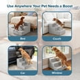 thumbnail image 5 of PETMAKER 3-Step Pet Stairs with Removable Zippered Microfiber Cover (Gray), 5 of 8