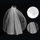 thumbnail image 3 of Oportunidades Únicas 1 Pc Peine de Plástico con Perlas Velo de Novia para Fiesta Malla Blanca, 3 of 5