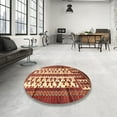 thumbnail image 4 of Ahgly Company Machine Washable Indoor Square Traditional Sand Brown Area Rugs, 7' Square, 4 of 7