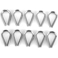 thumbnail image 2 of Marine Wire Rope Clamp, Clamps Cable Boat Wire Rope Protective  Stainless Steel Firm Thimbles Clips Boat Wire Rope Clamp  for Marine for Industrial Rigging, 2 of 8