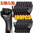 thumbnail image 2 of Disposable glove packaging black nitrile gloves household kitchen cooking tools car wash household cleaning work gloves, 2 of 10