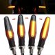 thumbnail image 1 of 2pcs Universal LED Motorcycle Turn Signal Light 12v Waterproof Always Bright Amber Flasher Rear Lights Lamp Accessories, 1 of 5