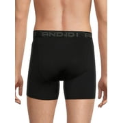 AND1 Mens Underwear Pro Platinum Boxer Briefs, 6 Pack, 6
