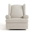 thumbnail image 4 of Storkcraft Serenity Wingback Infant Upholstered Recline Glider with USB, Ivory, 4 of 15