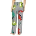 thumbnail image 3 of Sigee Cute Dinosaur Print Women's Soft Pajama Pants - Breathable and Comfortable Lounge Sleep Bottoms with Elastic Waistband and Pockets-X-Large, 3 of 9