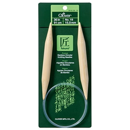 CLOVER Bamboo Circular Knitting Needles 36in/ No. 19, 36" | Walmart Canada
