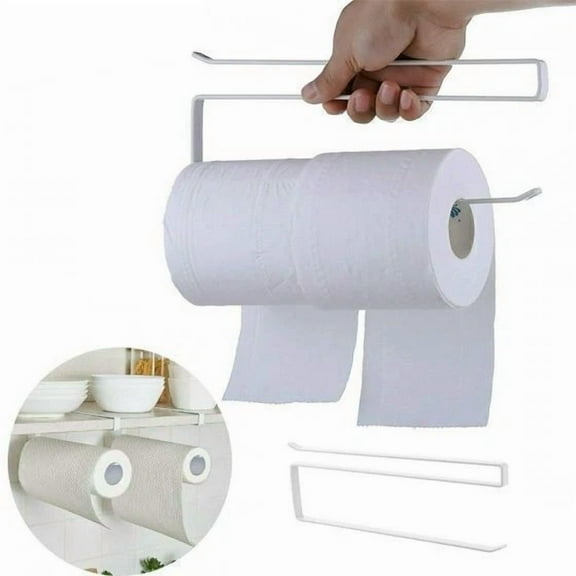 Paper Roll Holder For Kitchen - Convenient Storage Solution, White