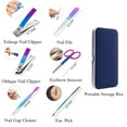 thumbnail image 3 of Nail Clipper Set Women Manicure Set 8in1 Stainless Steel Toe Finger Nail Clipper Kit Personal Care Tools with Portable Travel Case Nail Grooming Kit Gifts for Women Girlfriend Wife Family Friend, 3 of 7