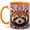 Orange, variant on Ornate Red Panda Coffee Mug, Forest Animal Mug, Ceramic 11 oz