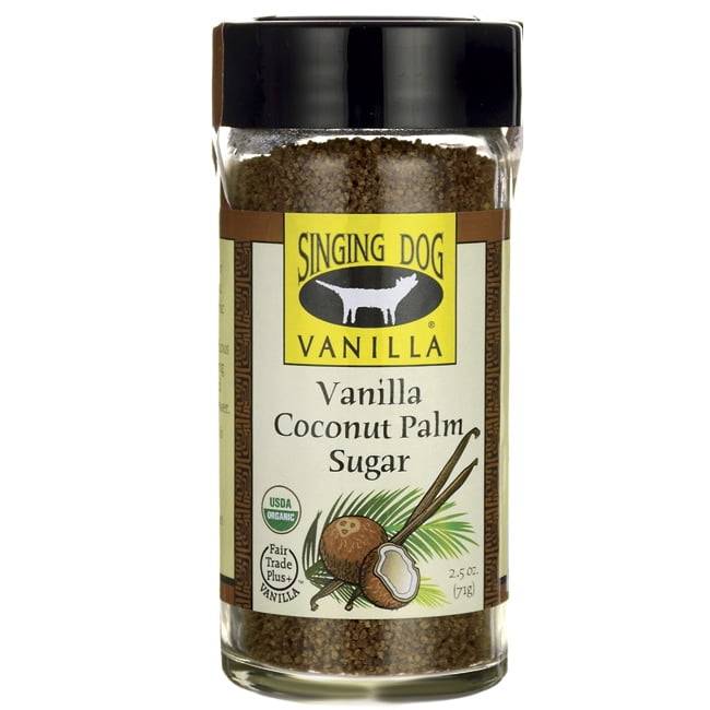 Singing Dog Vanilla Vanilla Coconut Palm Sugar 2.5 oz Jar