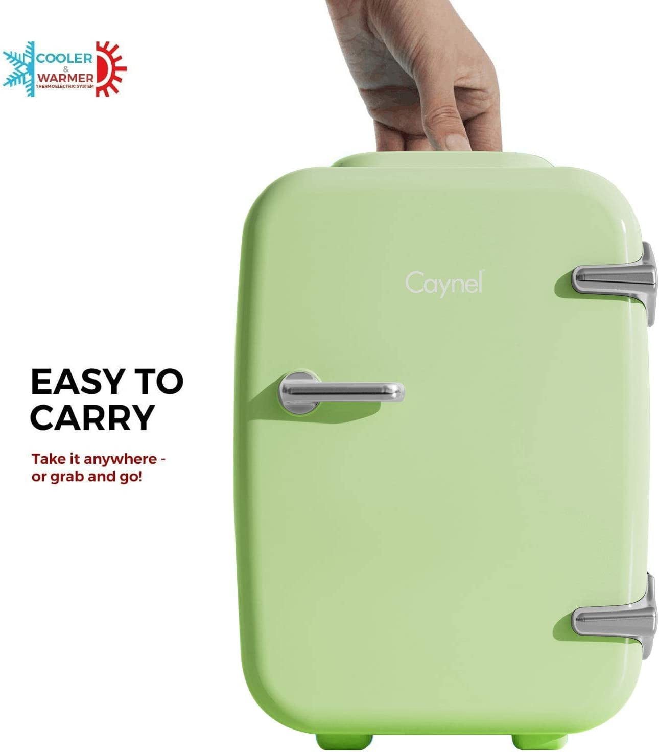 Fridge Portable Thermoelectric 4 Liter Cooler and Warmer for Skincare,  Friendly Beauty Fridge For Foods, Medications, Cosmetics, Breast Milk Home and Travel