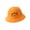 Orange, variant on JUNWELL 2PCS Cute Bear Solid Color Baby Fisherman Cap Cartoon Embroidery Dome Kids Girl Boy Bucket Hat Spring Summer Sun Infant Hat