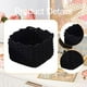 thumbnail image 5 of Cesta decorativa tejida en macramé, caja de almacenamiento multifuncional, elegante y con toalla. Negro, 5 of 6