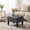 Dark Gray, variant on Ledrem Small Ottoman Foot Stool with Thick Cushion, Sand Teddy Fleece