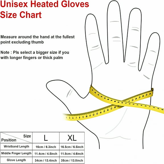 LAMIRO Heated Gloves for Women Men, 5000mAh Rechargeable Electric Glove for Cold Winter Arthritis Hands Skiing Hunting Hiking Motorcycle, Black