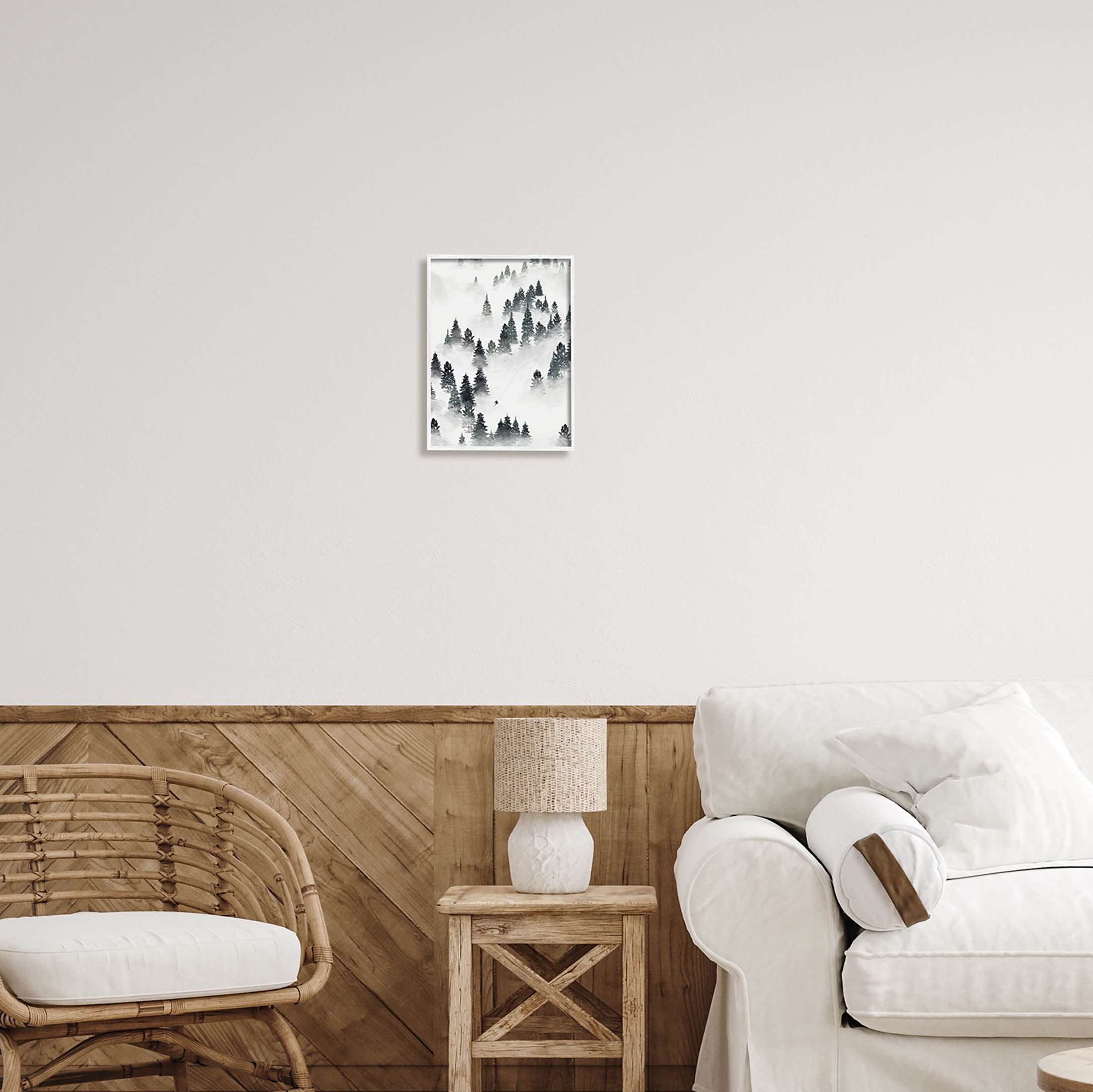 Stupell Industries Skiing Winter Snow Slopes Graphic Art White Framed Art Print Wall Art, Design by Ziwei Li