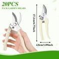 thumbnail image 2 of 20 Garden Flower Shears Pruning Scissors Heavy Duty Plant Scissors Trimming Garden Clippers Hand Tree Pruner for Yard Gardening Plants Hedge Flower Tree Cutting Secateurs (Beige), 2 of 3