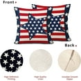 thumbnail image 5 of 4th of July Patriotic Pillow Covers 20X20 Inch Red Blue Stripes Stars Decorative Pillow Cases Set of 2 Memorial Day Independence Day Throw Pillows Home Decor for Sofa Couch Party Outdoor, 5 of 6