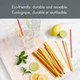 thumbnail image 4 of Paquet de 50 pailles en plastique colorées Mainstays, rouge, jaune et vert, 4 of 6