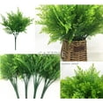 thumbnail image 5 of ZOELNIC Artificial Fern Grass Shrubs, Plastic Plants Fern Leaves Greenery Wedding Home Garden Veranda Kitchen Office Arrangements Christmas Decoration, 5 of 9