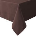 thumbnail image 1 of Mantel rectangular de lino texturizado de 60 x 120 pulgadas, mantel sólido premium a prueba de derrames, resistente al agua, para comedor, buffet, tela extrasuave y gruesa sin arrugas, gris topo, chocolate, 60 x 84 pulgadas, 1 of 5
