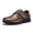 Chestnut Brown, variant on Fittington Men's Wide Width Casual Business Leather Shoes, Diabetic Shoes with Arch Support, Slip-Resistant