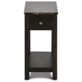 thumbnail image 3 of New Classic Furniture Noah 1-Drawer Faux Marble & Wood End Table in Espresso, 3 of 7
