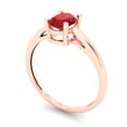 thumbnail image 2 of Clara Pucci 14K Rose Gold 1ct Tourmaline Solitaire Ring for Women, 2 of 7