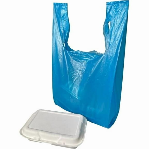 International Plastics MB-T-24BL 11.5 x 6.5 x 21 in. HD T-Shirt Bags - Blue - Pack of 1000
