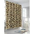 thumbnail image 3 of Leopard Print Shower Curtain Set ，Waterproof Fabric Shower Curtains Abstract Modern Leopard Texture Shower Curtains for Bathroom,Bathroom Decor 36"x72", 3 of 6