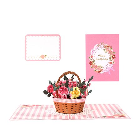 Handmade Pink Cherry Blossom Tree Pop Up Card Birthday Mothers Day Valantines