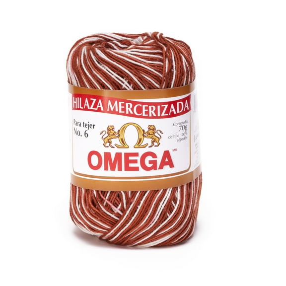 OMEGA NO.6 [70grs] by Omega - Soft Yarn 100% Mercerized Cotton Yarn - Color 45 Brown Hues 875