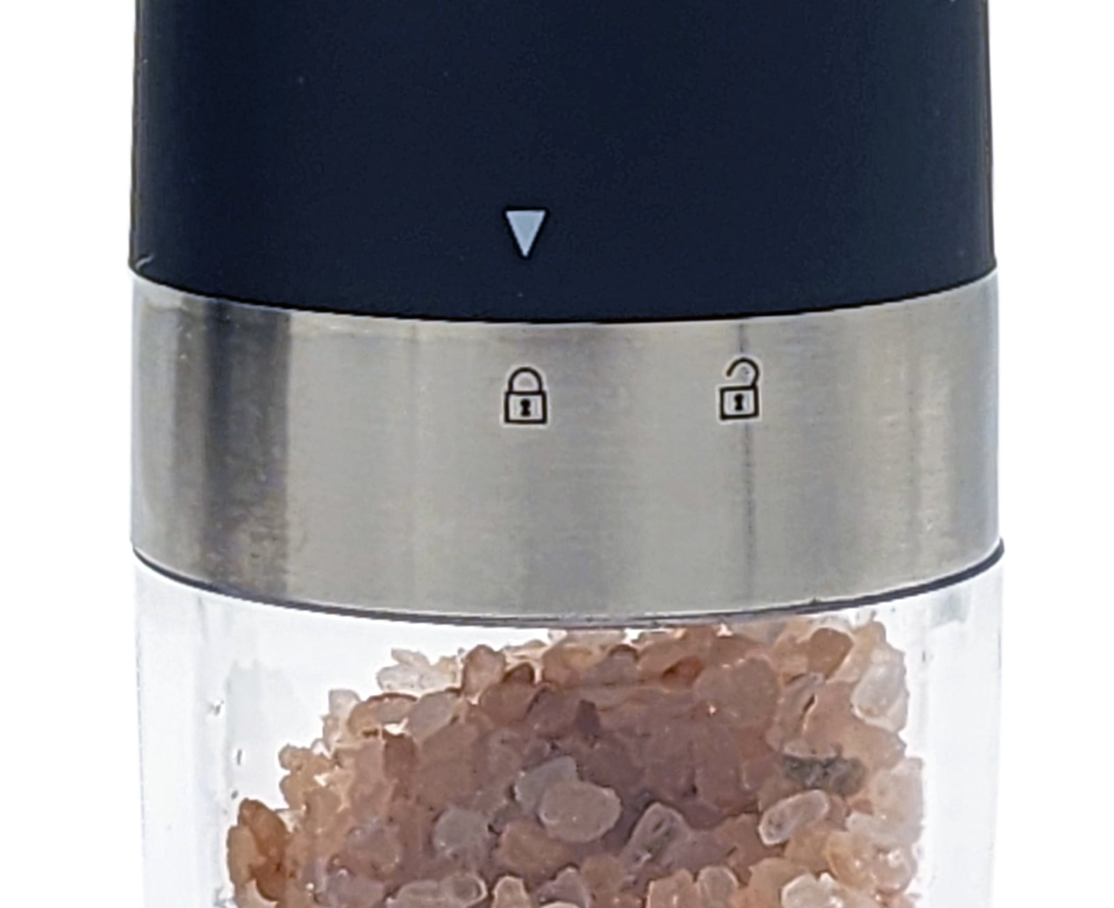 Electric Salt, Pepper, Dried Spice Grinder Set Adjustable Coarseness & Blue LED