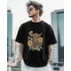thumbnail image 5 of Camisetas de manga corta con estampado de vaca y girasol para hombre, cuello redondo, 5 of 8