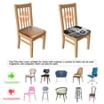 thumbnail image 5 of Lion Reading Newspaper Seat Covers for Dining Room Chairs Set Of 6,Stretch Printed Washable Chair Seat Cover with Elastic Ties and Button,Removable Waterproof Couch Cushion Covers, 5 of 6