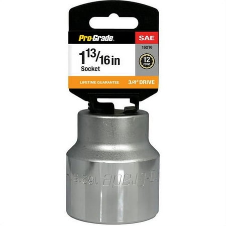 UPC: 0035794162153 | Pro-Grade 16216 0.75 Drive x 1.81 in. 12 Point Socket