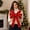 Red A, variant on Fmbmuo Red Velvet Gold Tinsel Edge Ribbon,Christmas Tinsel 10 Yards Spool for Tree Wreath Gift Wrapping Crafts