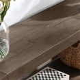 thumbnail image 4 of Pemberly Row Contemporary Wood Console Table in Antique Brown Oak, 4 of 6