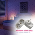 thumbnail image 1 of AC portátil 250V 16A 3500W enchufe de la UE 1 a 2 adaptador de enchufe convertidor de salida, 1 of 6