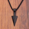 thumbnail image 2 of Collar Largo Con Colgante De Flecha Negra Para Hombre , Diseño De Moda , Cadena , Joyería , Hip Hop , Punk Rock , Halloween , Regalo De Navidad, 2 of 4