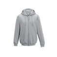 thumbnail image 3 of Just Hoods By Awdis College Zoodie-Heather Grey-M, 3 of 5