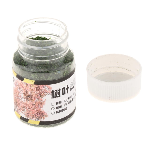 ZheElen Feuilles Miniatures Réalistes 56 ml pour Architecture Rose Bricolage Mini Modèle Jardin Fée Forêt Vert 6,5x4 cm