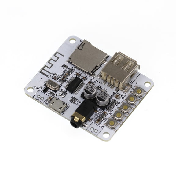 Bearachild Decodificadores Accesorios electrónicos de consumo compatibles con Bluetooth Amplificador de audio con placa receptora USB/TF Módulo Electrónica miscelánea