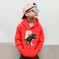 thumbnail image 2 of Byoo Little Boys Hoodie Sweatshirts Dinosaur Print Full Sleeve Pullover Hooded Tops Comfortable Cozy Sweatshirt, 2 of 6
