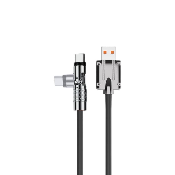 Ruifaya Nuevo cable de datos de carga rápida universal con rotación de 540 grados