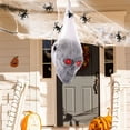 thumbnail image 2 of Décor de Crâne d'Halloween Boc, Ornement de Crâne Squelette Activé par la Voix Effrayante avec Yeux Rouges à DEL et Fausse Araignée, Maison Hantée Décorative Pro, 2 of 9
