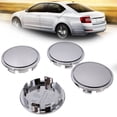 thumbnail image 2 of 4 Pcs 65mm Silver ABS Car Tyre Rim Hub Cap Covers Wheel Center Caps Universal, 2 of 5