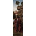 thumbnail image 2 of Christus, Petrus 9x24 Black Ornate Wood Framed with Double Matting Museum Art Print Titled - Saint John the Baptist in a Landscape, 2 of 4